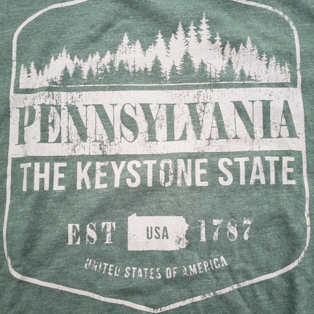 Pennsylvania Keystone Mens T Shirt - Medium